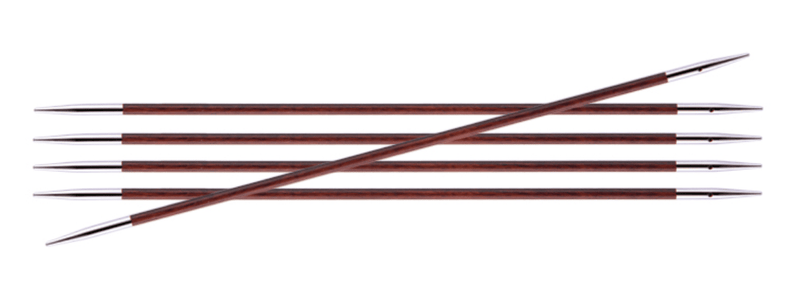 KnitPro "Royale" Birch Wood Double Point Knitting Needles (15cm or 20cm)