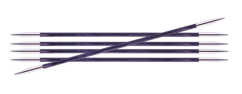 KnitPro "Royale" Birch Wood Double Point Knitting Needles (15cm or 20cm)