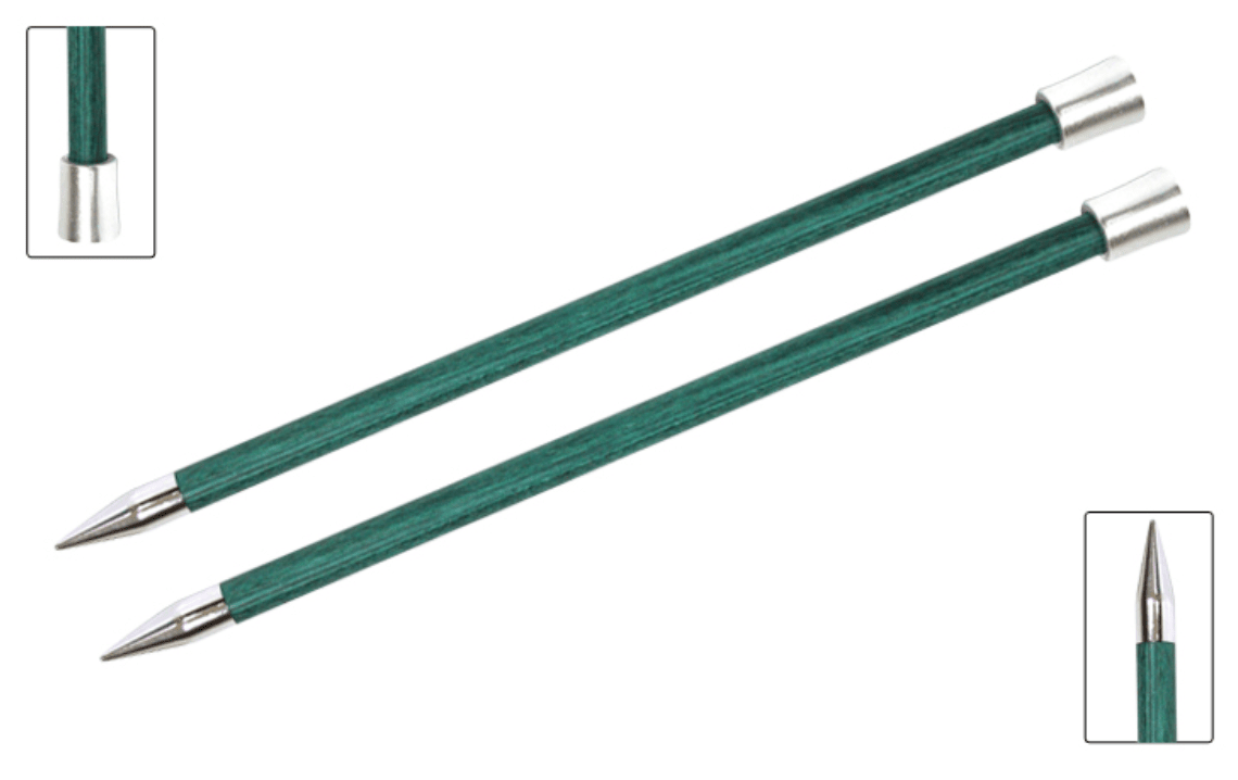 KnitPro "Royale" Birch Wood Single Point Knitting Needles (Dif Sizes)