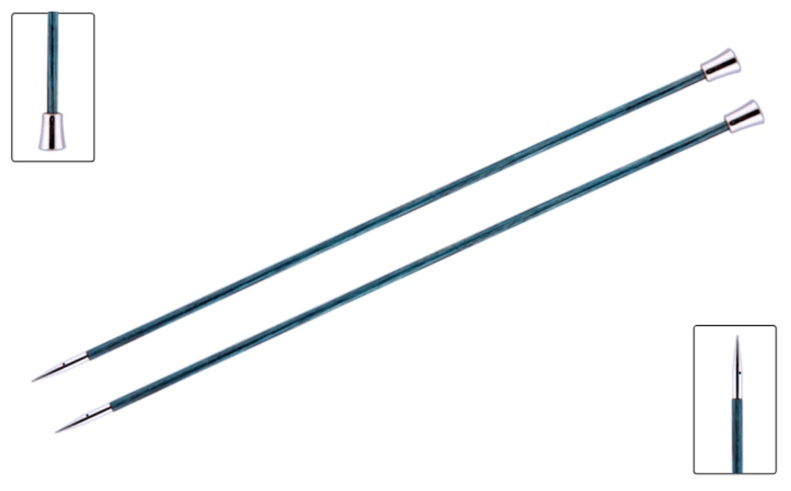 KnitPro "Royale" Birch Wood Single Point Knitting Needles (Dif Sizes)