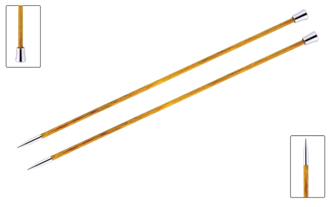 KnitPro "Royale" Birch Wood Single Point Knitting Needles (Dif Sizes)