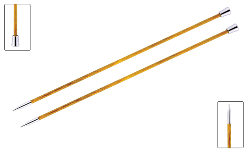 KnitPro "Royale" Birch Wood Single Point Knitting Needles (Dif Sizes)