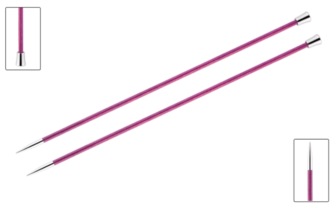 KnitPro "Royale" Birch Wood Single Point Knitting Needles (Dif Sizes)