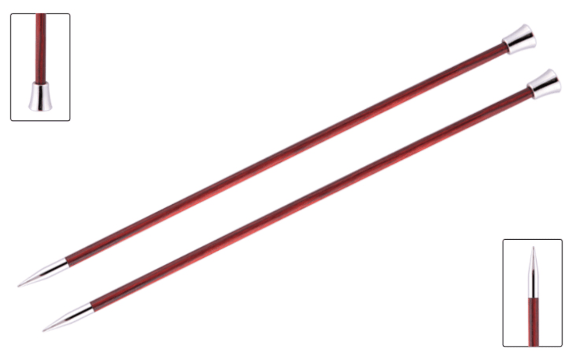 KnitPro "Royale" Birch Wood Single Point Knitting Needles (Dif Sizes)