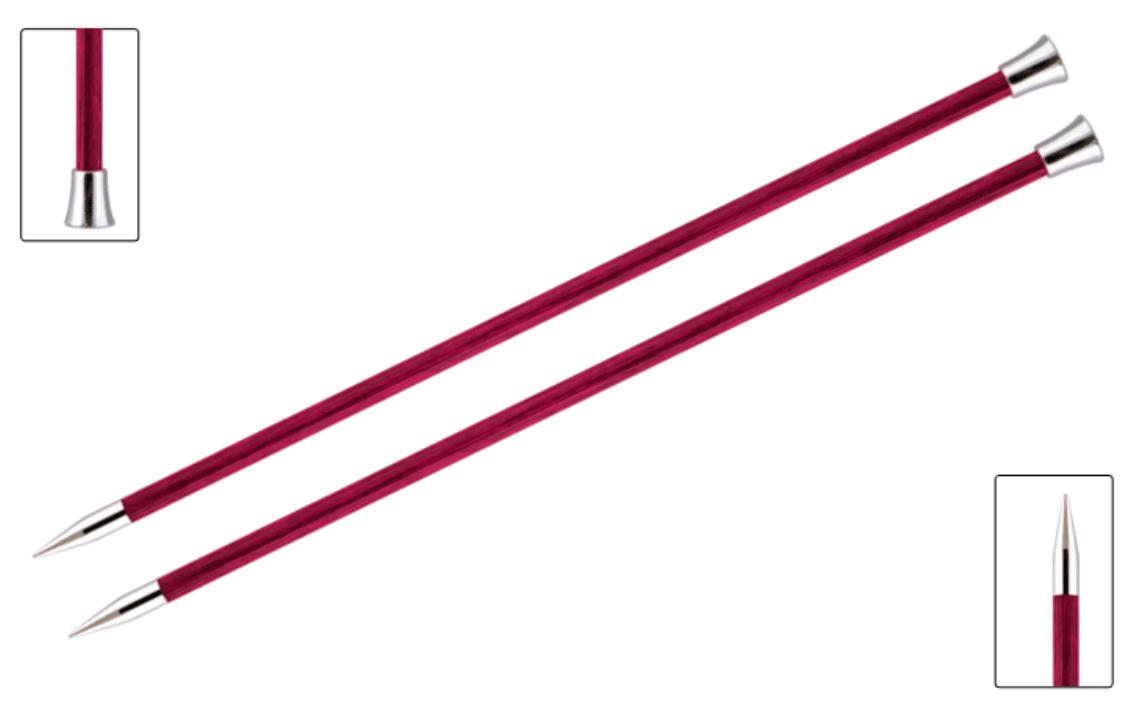 KnitPro "Royale" Birch Wood Single Point Knitting Needles (Dif Sizes)