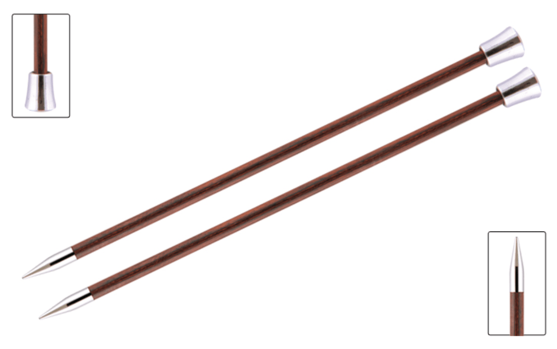 KnitPro "Royale" Birch Wood Single Point Knitting Needles (Dif Sizes)