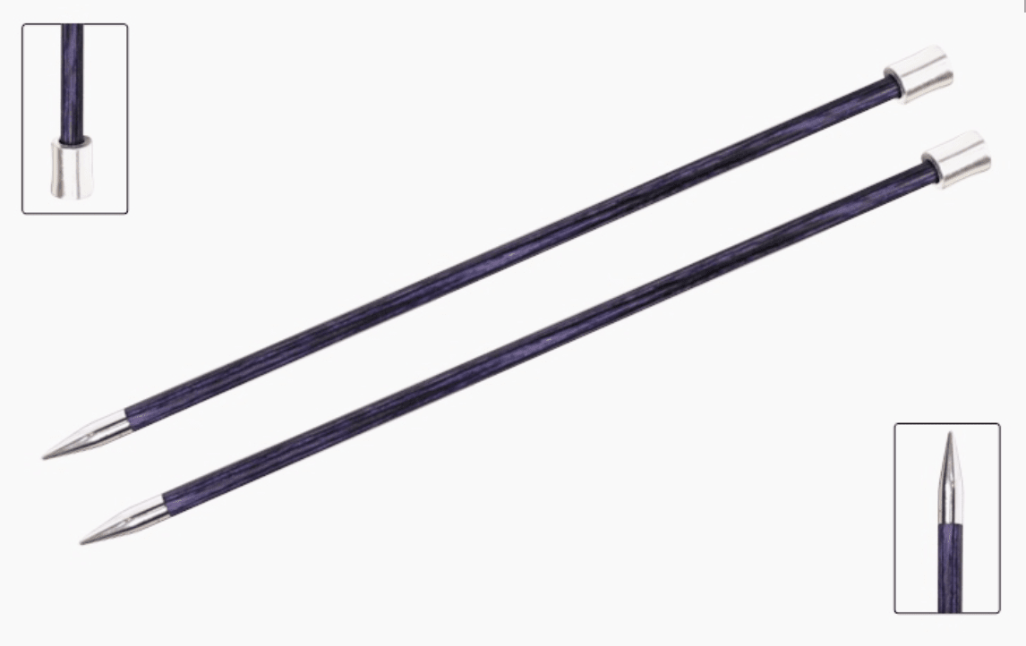 KnitPro "Royale" Birch Wood Single Point Knitting Needles (Dif Sizes)