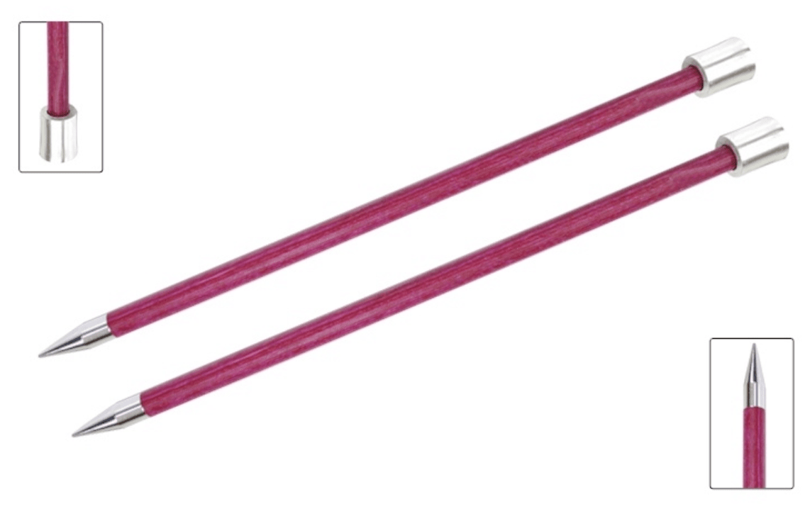 KnitPro "Royale" Birch Wood Single Point Knitting Needles (Dif Sizes)