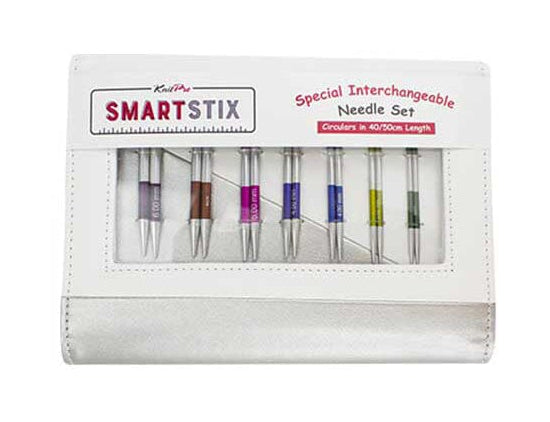 KnitPro "Smart Stix" 10cm (4") Interchangeable Knitting Needles - Special Set