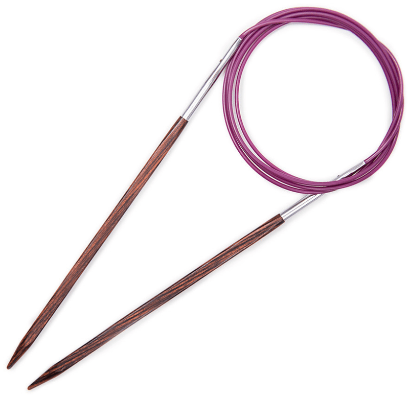 KnitPro "Symfonie" Wood Fixed Circular Knitting Needles - 100cm (40")