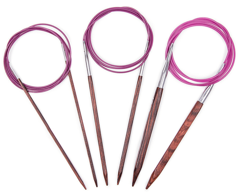 KnitPro "Symfonie" Wood Fixed Circular Knitting Needles - 100cm (40")