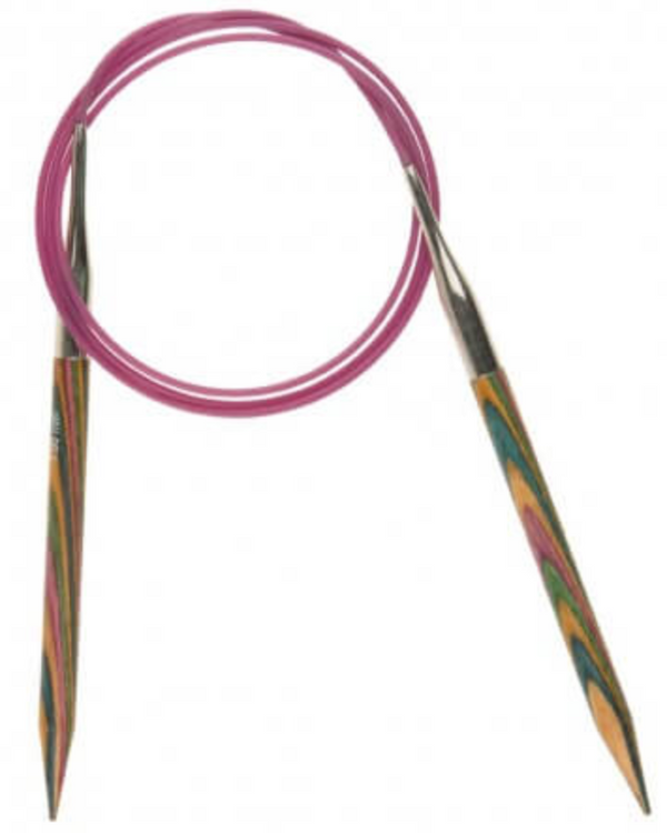 KnitPro "Symfonie" Wood Fixed Circular Knitting Needles - 100cm (40")