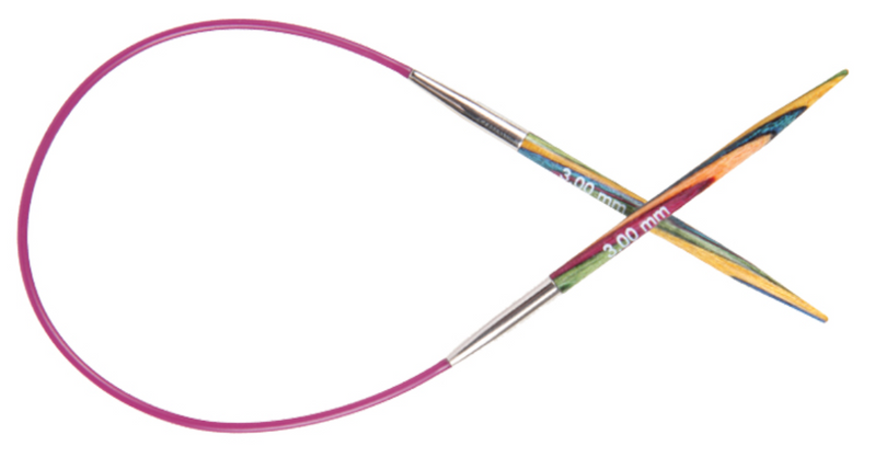 KnitPro "Symfonie" Wood Fixed Circular Knitting Needles - 40cm (16")