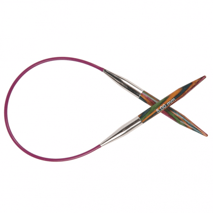 KnitPro "Symfonie" Wood Fixed Circular Knitting Needles - 40cm (16")