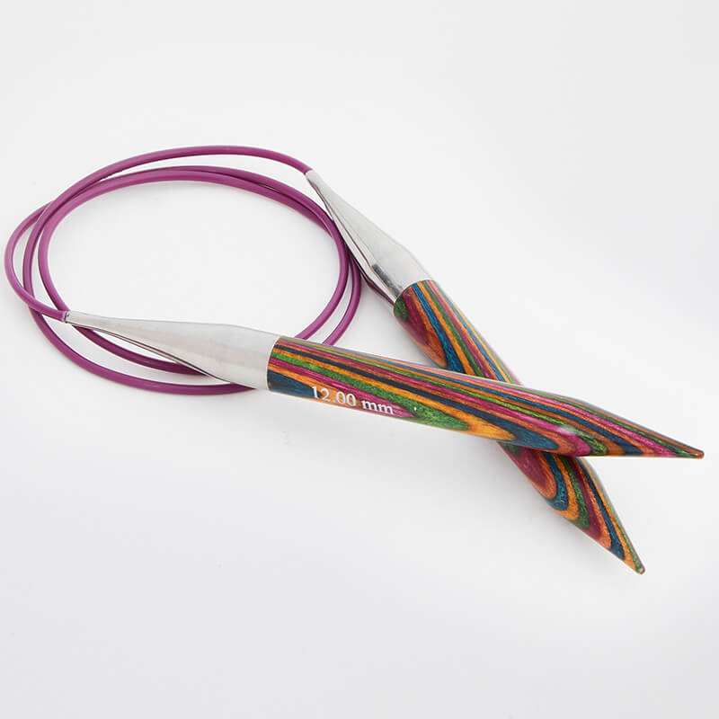 KnitPro "Symfonie" Wood Fixed Circular Knitting Needles - 60cm (24")