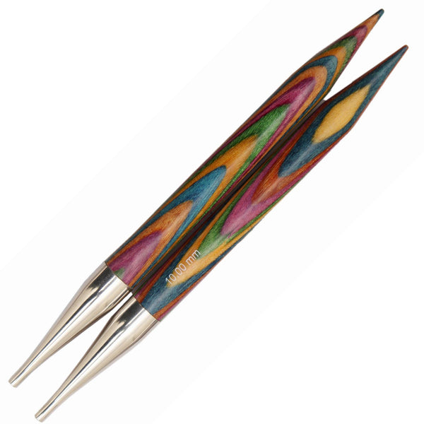 Knit Picks Rainbow Wood Interchangeable Circular Knitting Needle Tips