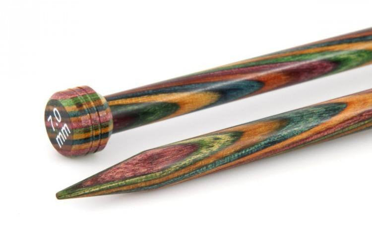 KnitPro "Symfonie" Wood Single Point Knitting Needles Pair (Dif Sizes) 25cm / 7 | KNITTING CO. - 12