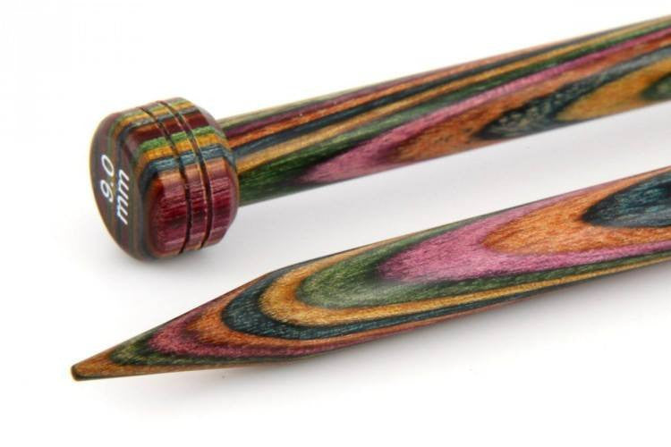 KnitPro "Symfonie" Wood Single Point Knitting Needles Pair (Dif Sizes) 25cm / 9 | KNITTING CO. - 14