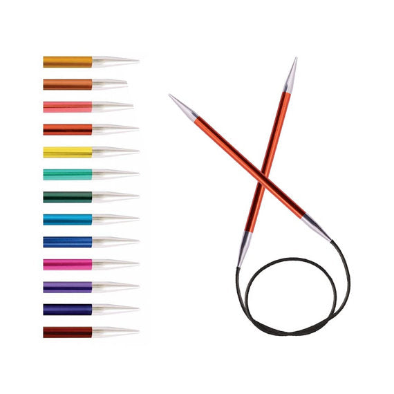 KnitPro Zing Fixed Circular Knitting Needles - 60cm (24")