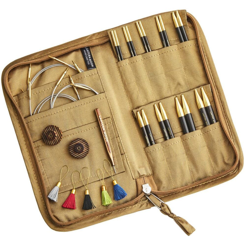 Lantern Moon 4" Interchangeable Circular Knitting Needles - Ancestry Set of 9