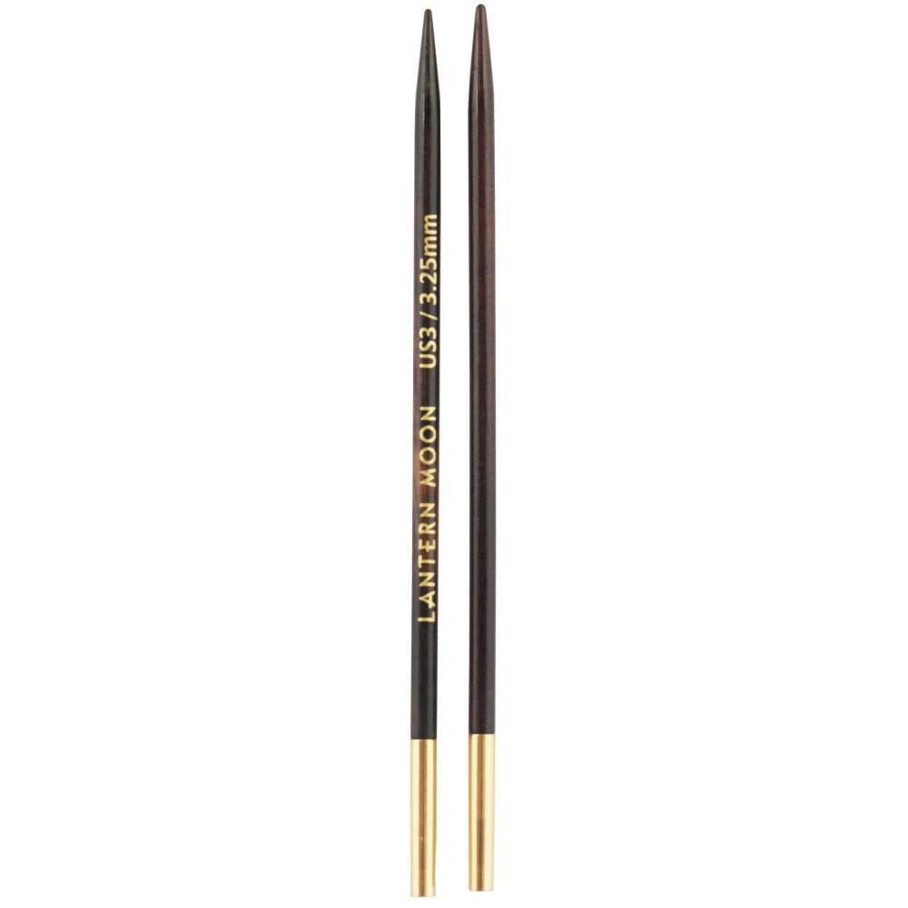 Lantern Moon 5" Ebony Wood Interchangeable Circular Knitting Needle Tips