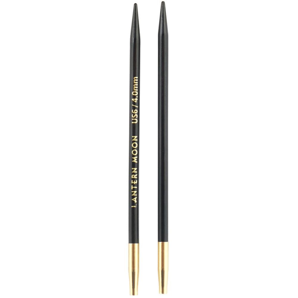 Lantern Moon 5" Ebony Wood Interchangeable Circular Knitting Needle Tips