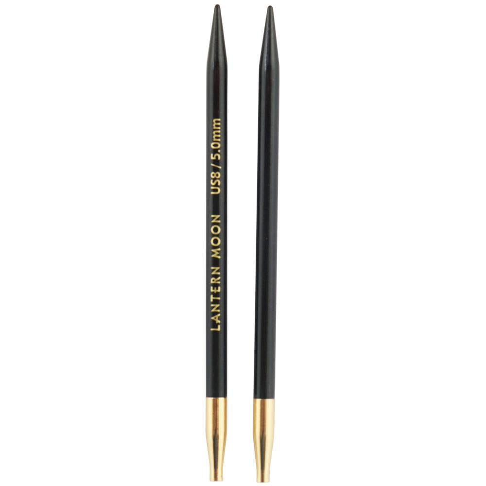 Lantern Moon 5" Ebony Wood Interchangeable Circular Knitting Needle Tips