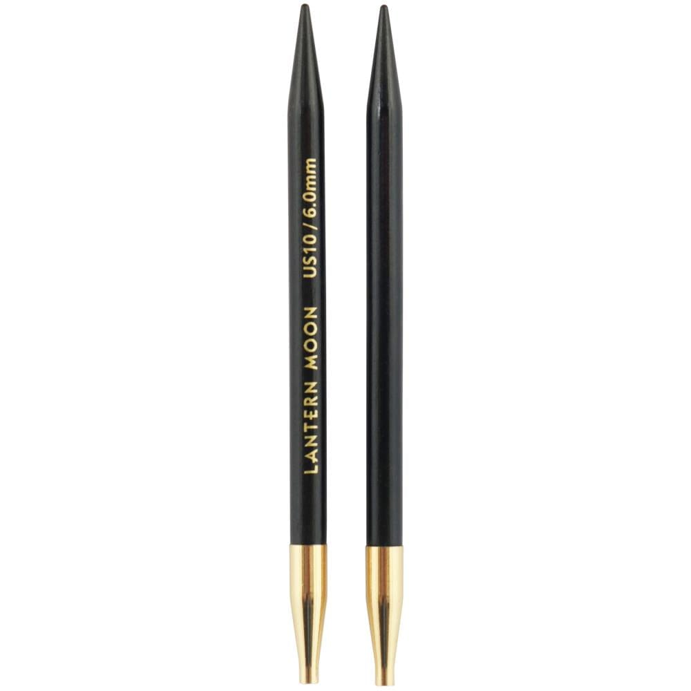 Lantern Moon 5" Ebony Wood Interchangeable Circular Knitting Needle Tips