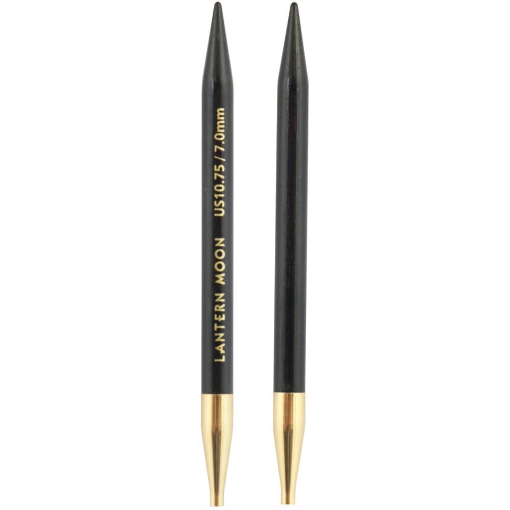 Lantern Moon 5" Ebony Wood Interchangeable Circular Knitting Needle Tips
