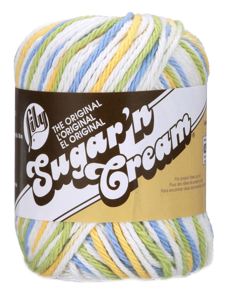 Lily 55g "Sugar ‘n Cream" 4-ply 100% Cotton Yarn - Ombre Colours