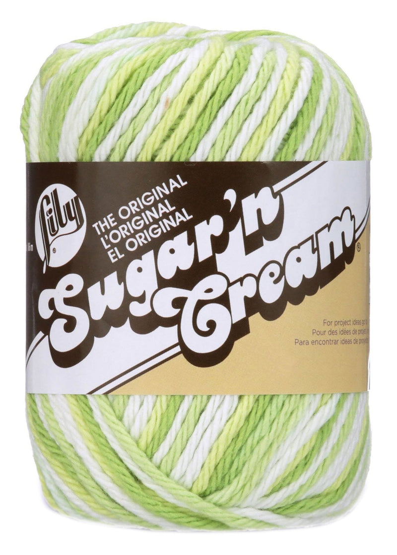 Lily 55g "Sugar ‘n Cream" 4-ply 100% Cotton Yarn - Ombre Colours