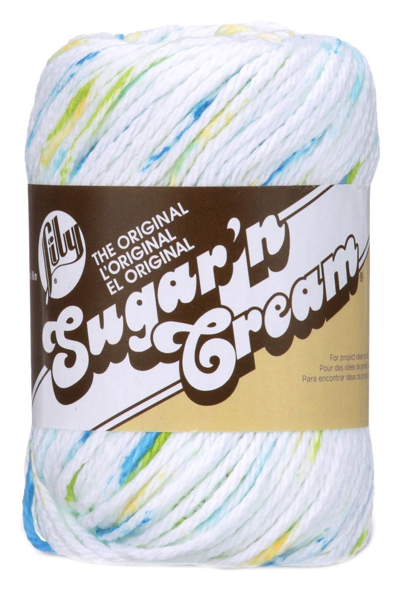 Lily 55g "Sugar ‘n Cream" 4-ply 100% Cotton Yarn - Ombre Colours