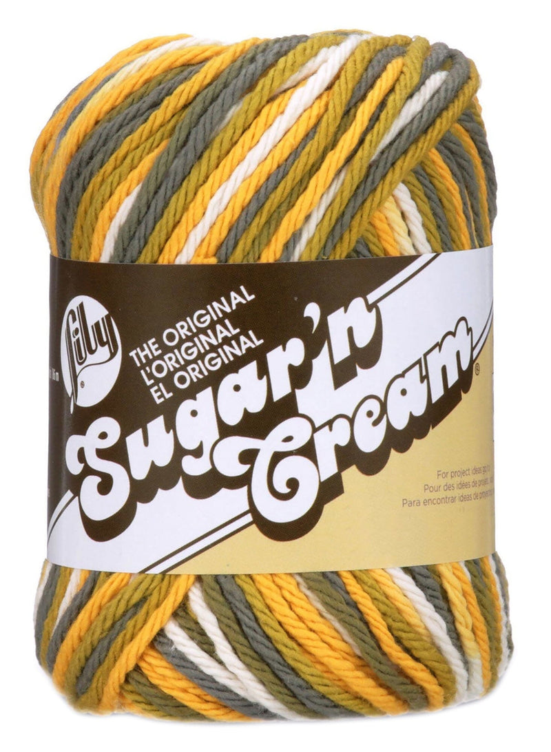 Lily 55g "Sugar ‘n Cream" 4-ply 100% Cotton Yarn - Ombre Colours