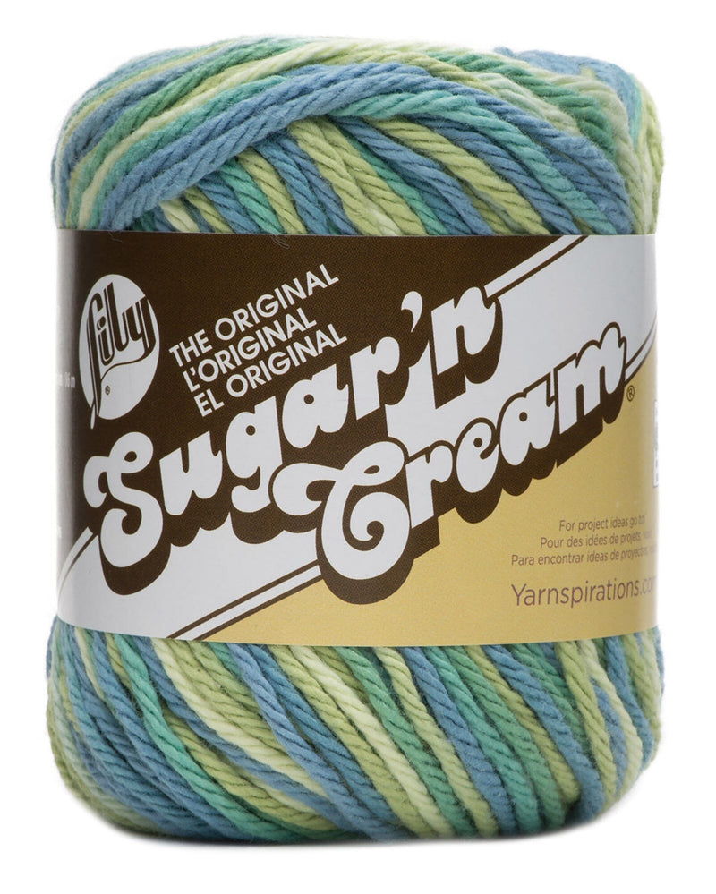 Lily 55g "Sugar ‘n Cream" 4-ply 100% Cotton Yarn - Ombre Colours