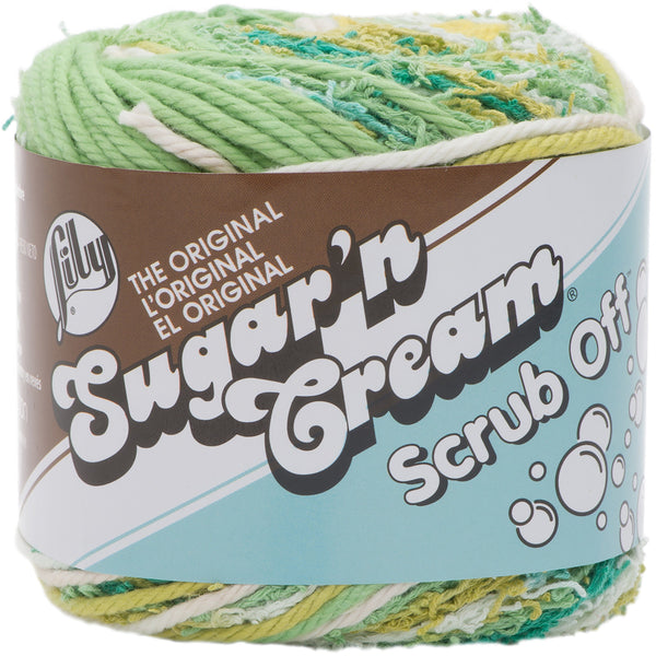 Lily 75g "Sugar n Cream" Worsted 100% Cotton Yarn - Scrub Off