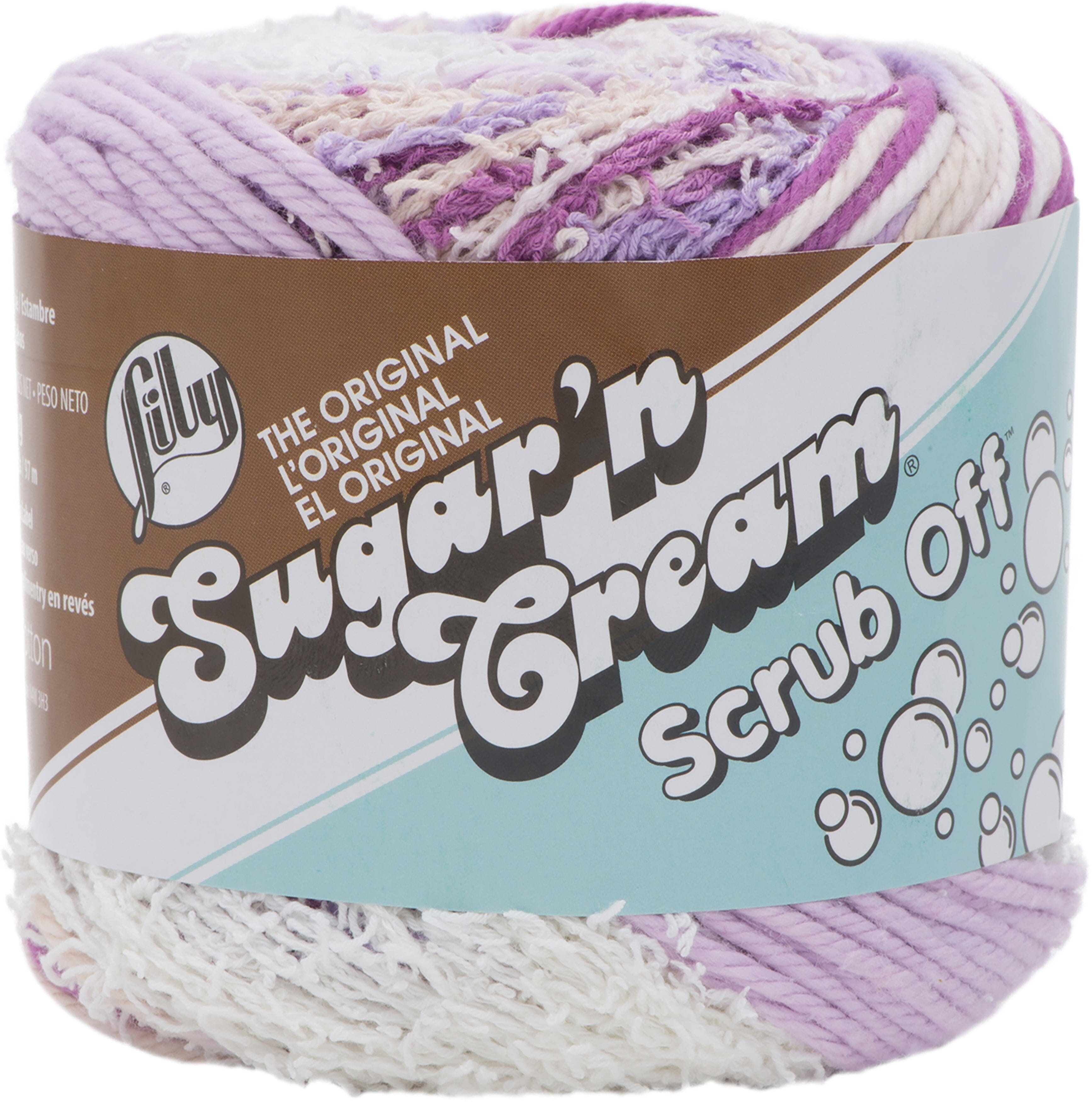 Lily 75g "Sugar n Cream" Worsted 100% Cotton Yarn - Scrub Off