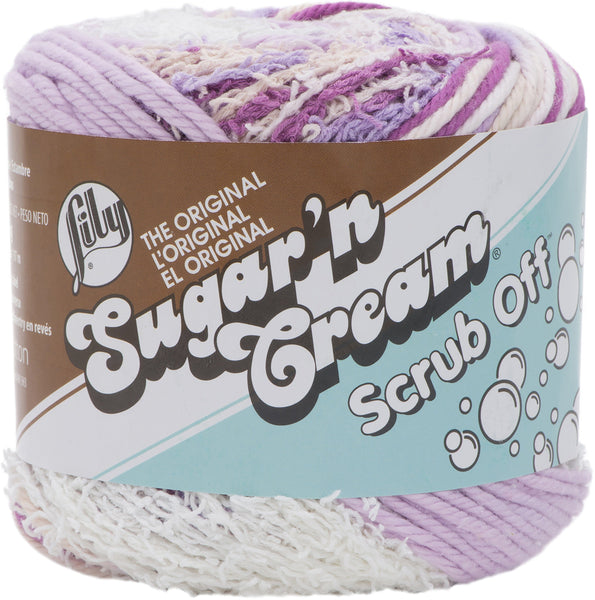 Lily 75g "Sugar n Cream" Worsted 100% Cotton Yarn - Scrub Off