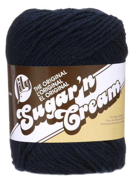 Lily 71g "Sugar n Cream" Worsted 100% Cotton Yarn - Solid Colours