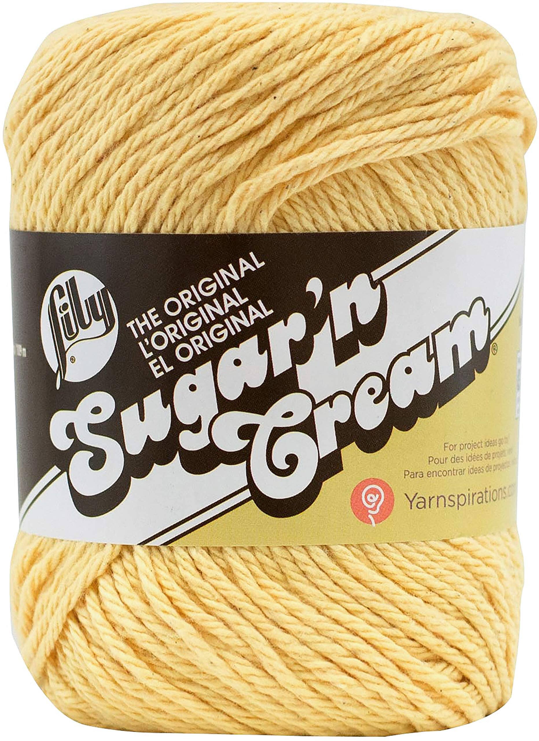 Lily 71g "Sugar n Cream" Worsted 100% Cotton Yarn - Solid Colours