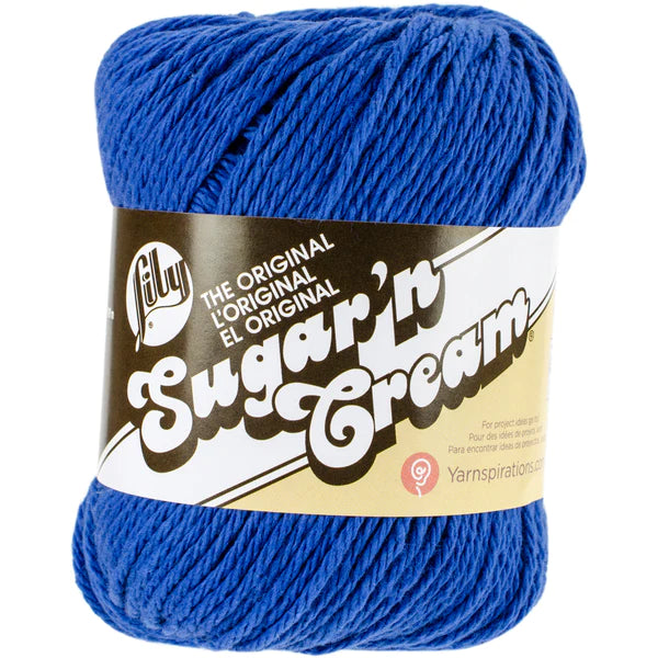 Lily 71g "Sugar ‘n Cream" 4-ply 100% Cotton Yarn - Solid Colours