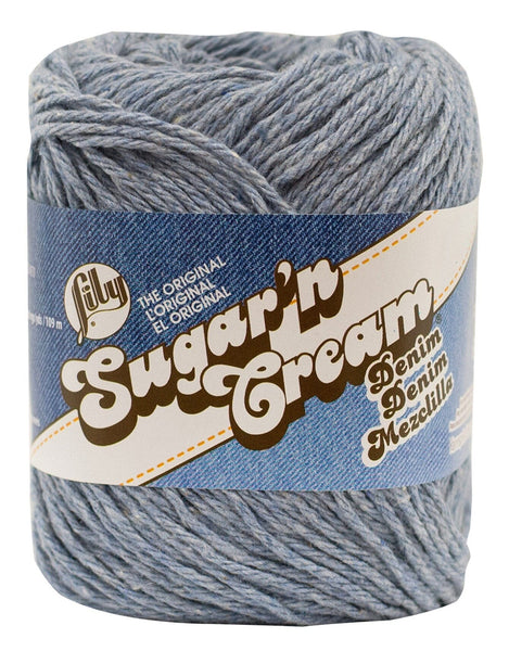 Lily 71g "Sugar n Cream" Worsted 100% Cotton Yarn - Solid Colours
