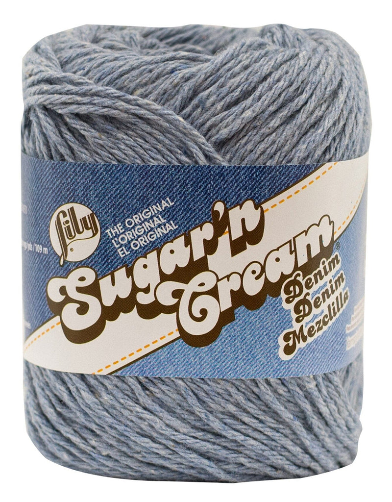 Lily 71g "Sugar ‘n Cream" 4-ply 100% Cotton Yarn - Solid Colours