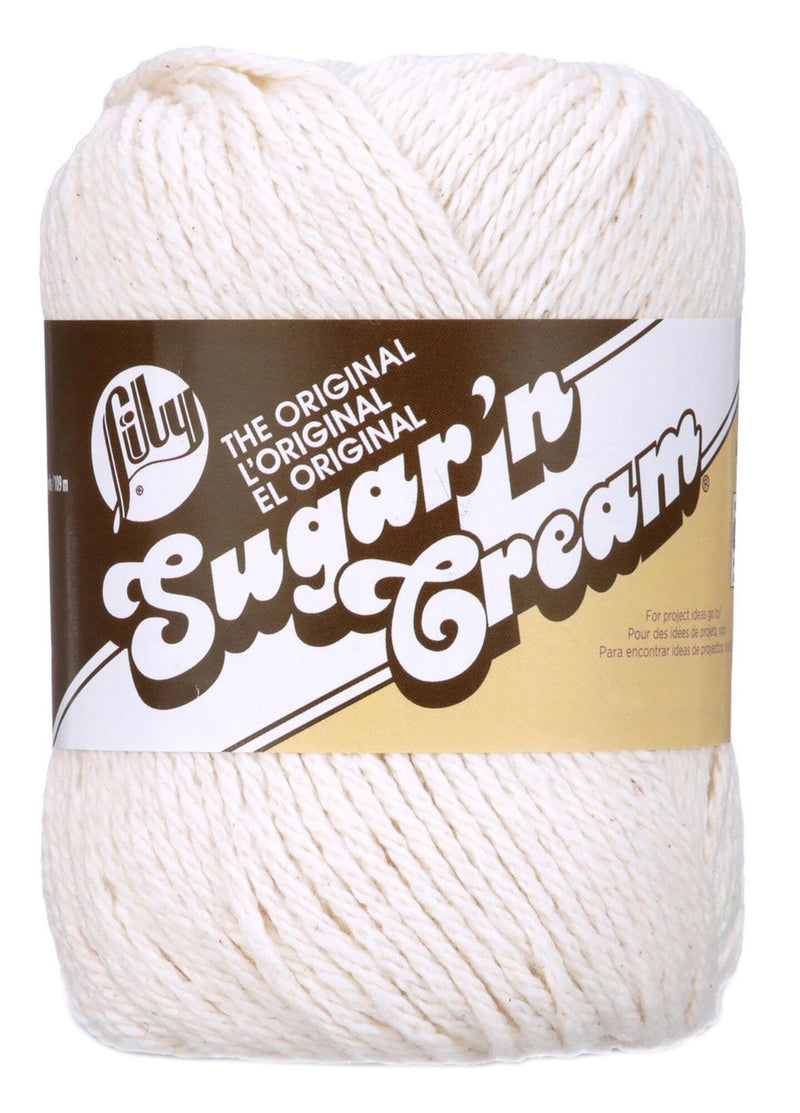 Lily 71g "Sugar ‘n Cream" 4-ply 100% Cotton Yarn - Solid Colours