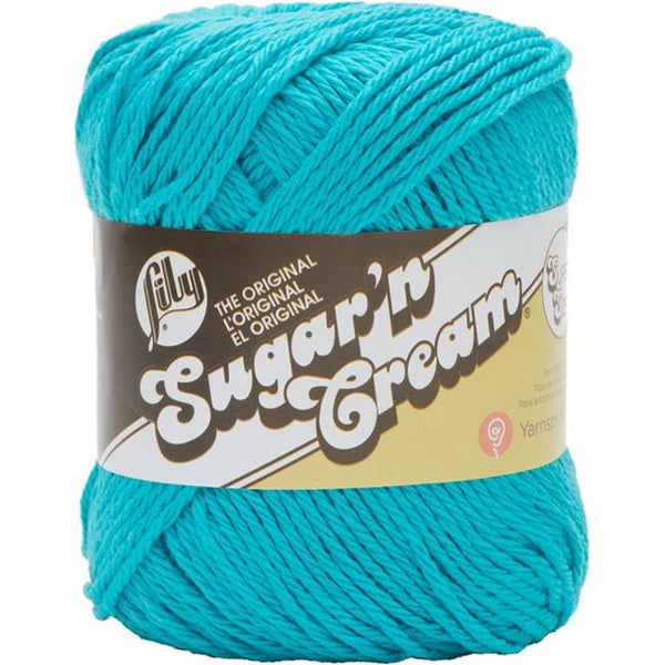 Lily 71g "Sugar ‘n Cream" 4-ply 100% Cotton Yarn - Solid Colours
