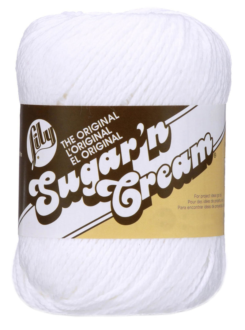 Lily 71g "Sugar n Cream" 4-ply 100% Cotton Yarn - Solid Colours