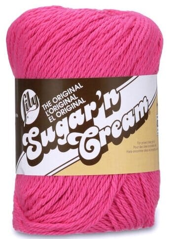 Lily 71g "Sugar ‘n Cream" 4-ply 100% Cotton Yarn - Solid Colours
