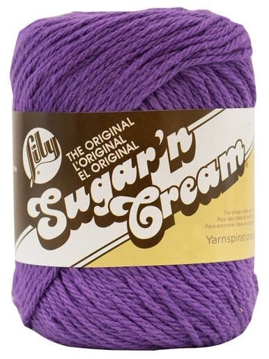 Lily 71g "Sugar n Cream" Worsted 100% Cotton Yarn - Solid Colours