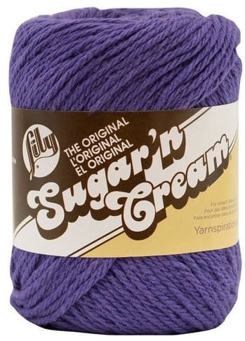 Lily 71g "Sugar ‘n Cream" 4-ply 100% Cotton Yarn - Solid Colours