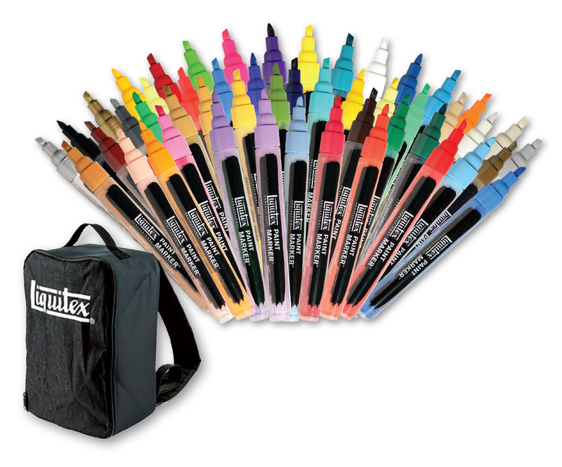 Liquitex Artists' 2mm Acrylic Paint Markers - Gift Set of 50 w Bag