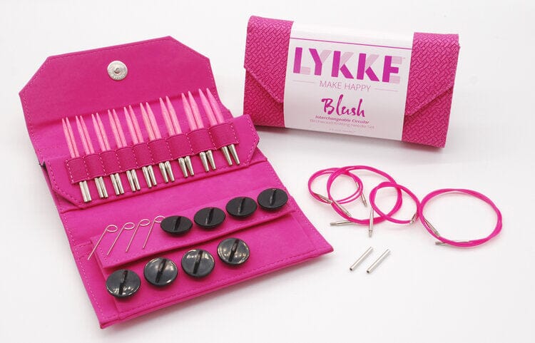 Lykke "Blush" Wood 5" (13cm) Interchangeable Circular Knitting Needle Tip Set